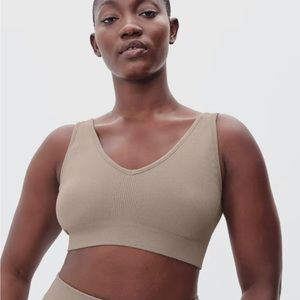 Everlane The Seamless Bra in Burnt Sugar